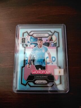 Panini Luis Suárez Trading Card - Light Blue & Black #034/249